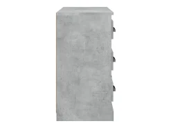 Aparador gris hormigón 70x35,5x67,5 cm madera de ingeniería