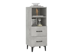 Aparador Gris Hormigón 34,5x34x90 cm Madera de Ingeniería
