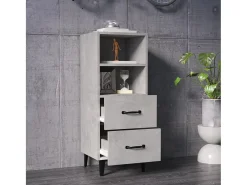 Aparador Gris Hormigón 34,5x34x90 cm Madera de Ingeniería