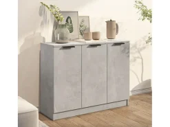 Aparador Gris Hormigón 90,5x30x70 cm Madera de Ingeniería