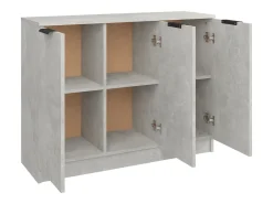 Aparador Gris Hormigón 90,5x30x70 cm Madera de Ingeniería