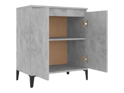 Aparador gris hormigón 60x35x70 cm madera de ingeniería