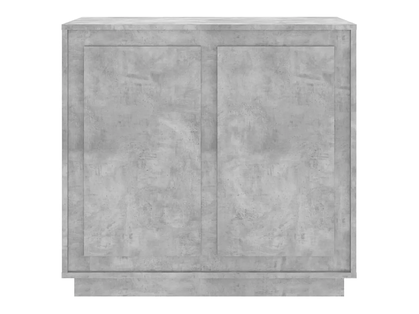 Aparador gris hormigón 80x34x75 cm madera de ingeniería
