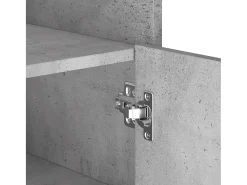 Aparador gris hormigón 45x35x75 cm Madera de ingeniería