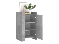 Aparador gris hormigón 45x35x75 cm Madera de ingeniería