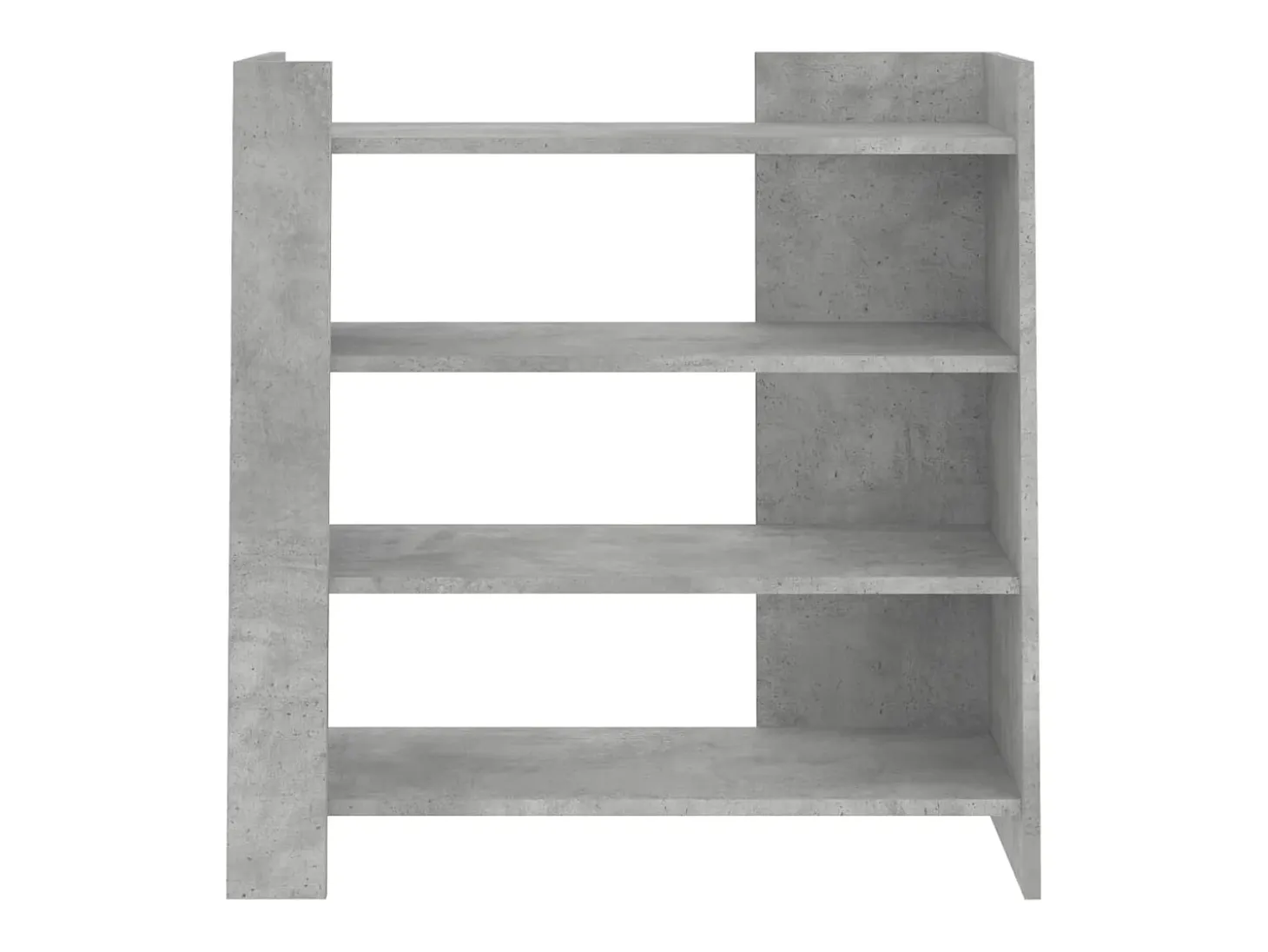 Aparador gris hormigón 73,5x35x75 cm madera de ingeniería