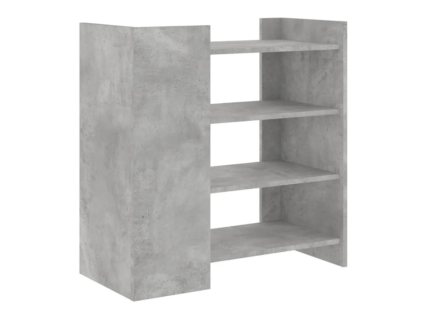Aparador gris hormigón 73,5x35x75 cm madera de ingeniería