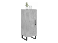 Aparador Gris Hormigón 34,5x34x90 cm Madera de Ingeniería