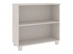 Aparador HAMAR Blanco 85x35x80 cm Madera Maciza de Pino