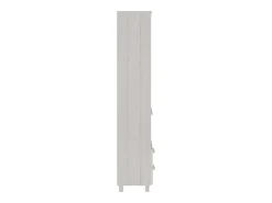 Aparador HAMAR Blanco 60x35x180 cm Madera maciza de pino
