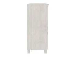 Aparador HAMAR madera maciza de pino blanca 85x35x80 cm ES46546