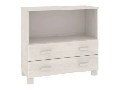 Aparador HAMAR madera maciza de pino blanca 85x35x80 cm ES34525