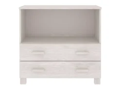 Aparador HAMAR madera maciza de pino blanca 85x35x80 cm ES34525