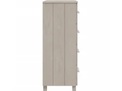 Aparador HAMAR madera maciza de pino blanco 79x40x103,5 cm ES77432