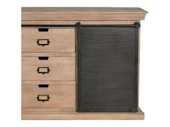 Aparador industrial madera de mango y detalles metal