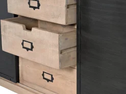 Aparador industrial madera de mango y detalles metal