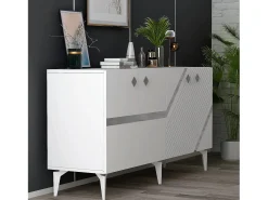Aparador Iris Blanco Plata 150x79x40 cm