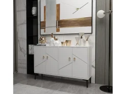 Aparador Kailua 1958, Blanco, 75x120x30cm, Aglomerado laminado