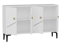Aparador Kailua 1958, Blanco, 75x120x30cm, Aglomerado laminado