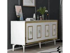 Aparador Karya Blanco dorado150x79x40 cm