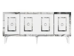 Aparador Karya Blanco Plata 150x79x40 cm