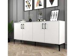 Aparador Kiev blanco 180x35x78 cm