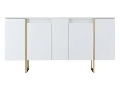 Aparador Luxe Blanco dorado160x35x80 cm