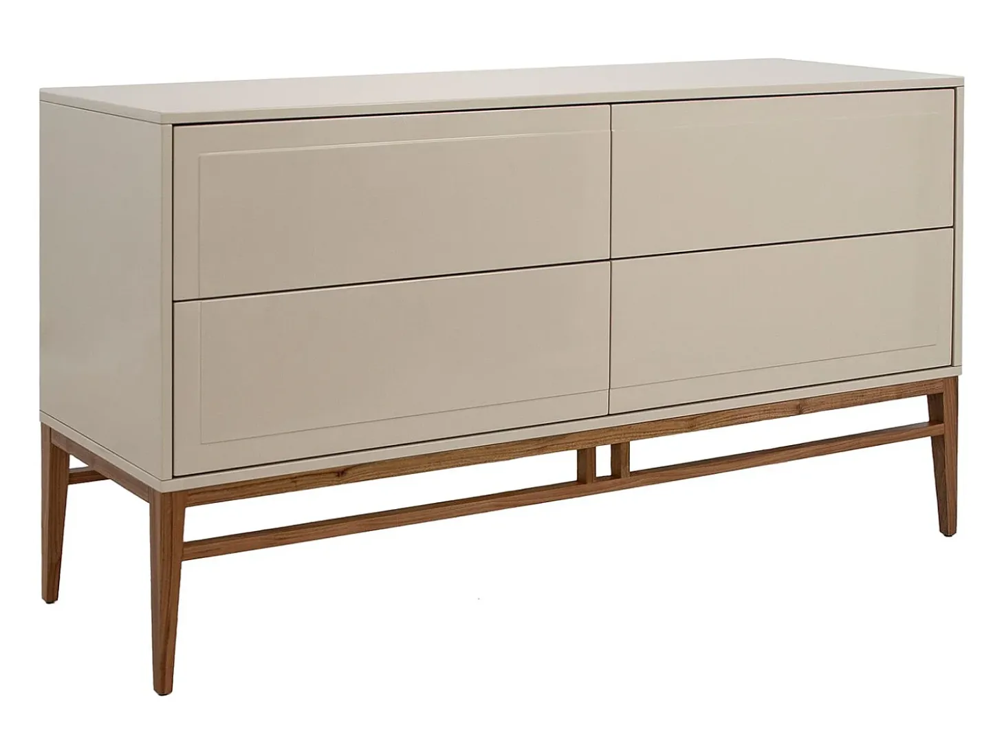 Aparador madera beige y nogal 3074 ANGEL CERDA