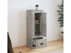 Aparador madera contrachapada gris hormigón 36x35,5x103,5 cm ES175434