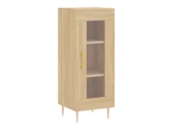 Aparador madera contrachapada color roble Sonoma 34,5x34x90 cm