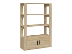 Aparador madera contrachapada color roble Sonoma 80x30x119,5 cm