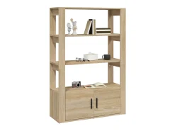 Aparador madera contrachapada color roble Sonoma 80x30x119,5 cm