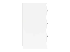 Aparador madera contrachapada blanco brillante 70x35,5x67,5 cm ES44925