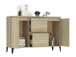 Aparador madera contrachapada color roble Sonoma 104x35x70 cm ES31614