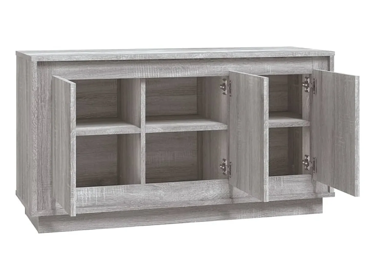 Aparador madera contrachapada gris Sonoma 102x35x55 cm