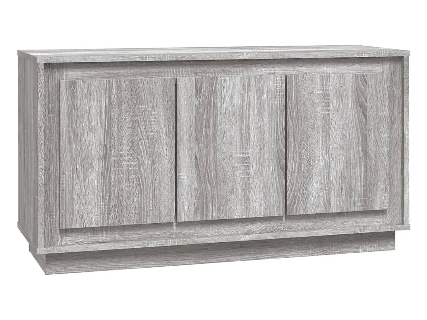 Aparador madera contrachapada gris Sonoma 102x35x55 cm