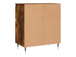 Aparador madera contrachapada color roble ahumado 60x35x70 cm