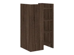 Aparador madera contrachapada marrón roble 45x35x75 cm