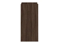 Aparador madera contrachapada marrón roble 45x35x75 cm