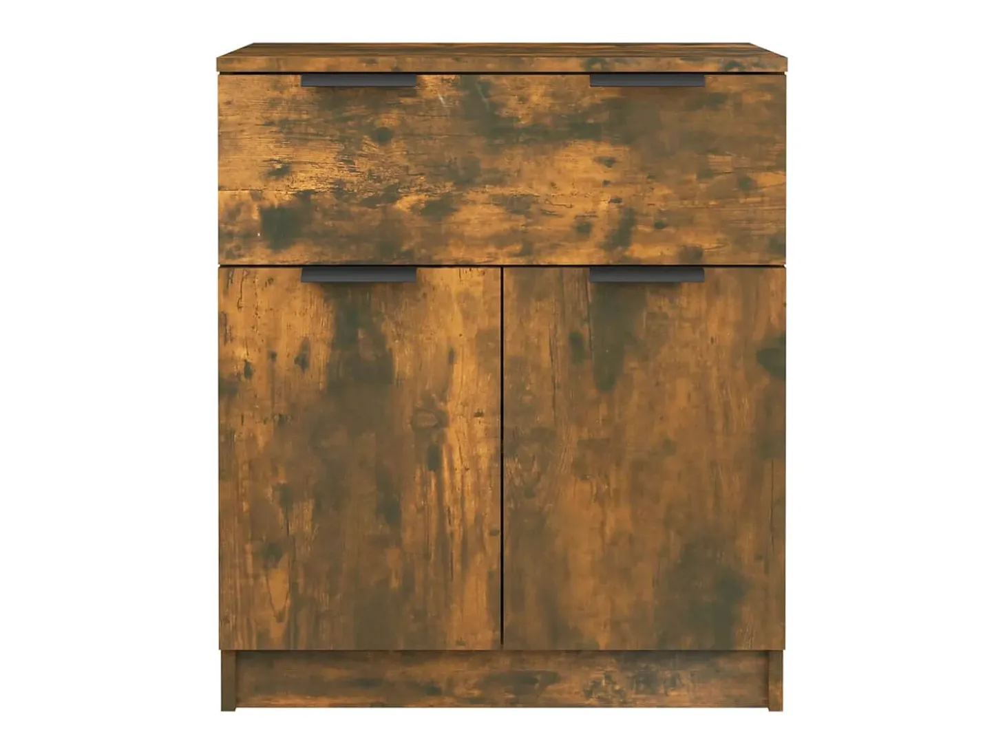 Aparador madera contrachapada color roble ahumado 60x30x70 cm
