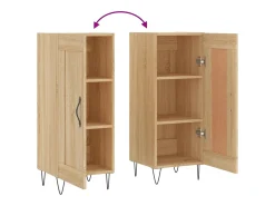 Aparador madera contrachapada color roble Sonoma 34,5x34x90 cm