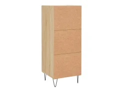 Aparador madera contrachapada color roble Sonoma 34,5x34x90 cm