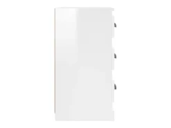Aparador madera contrachapada blanco brillante 36x35,5x67,5 cm ES34149
