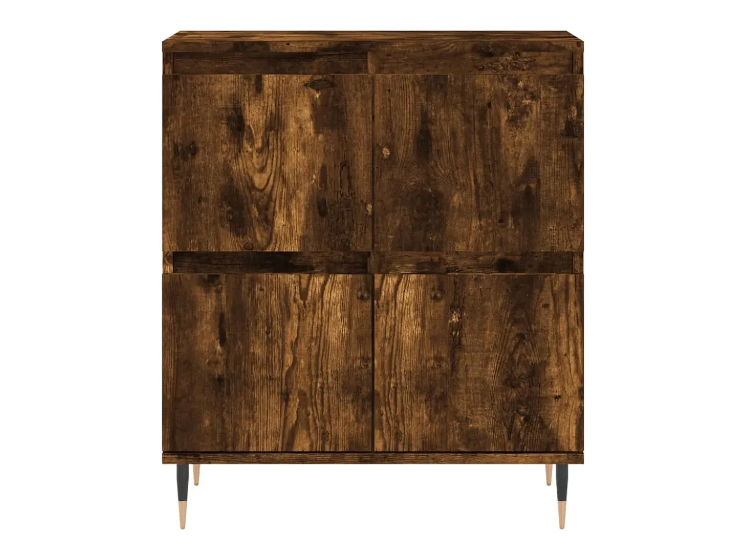 Aparador madera contrachapada color roble ahumado 60x35x70 cm