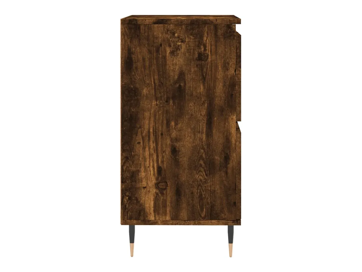 Aparador madera contrachapada color roble ahumado 60x35x70 cm
