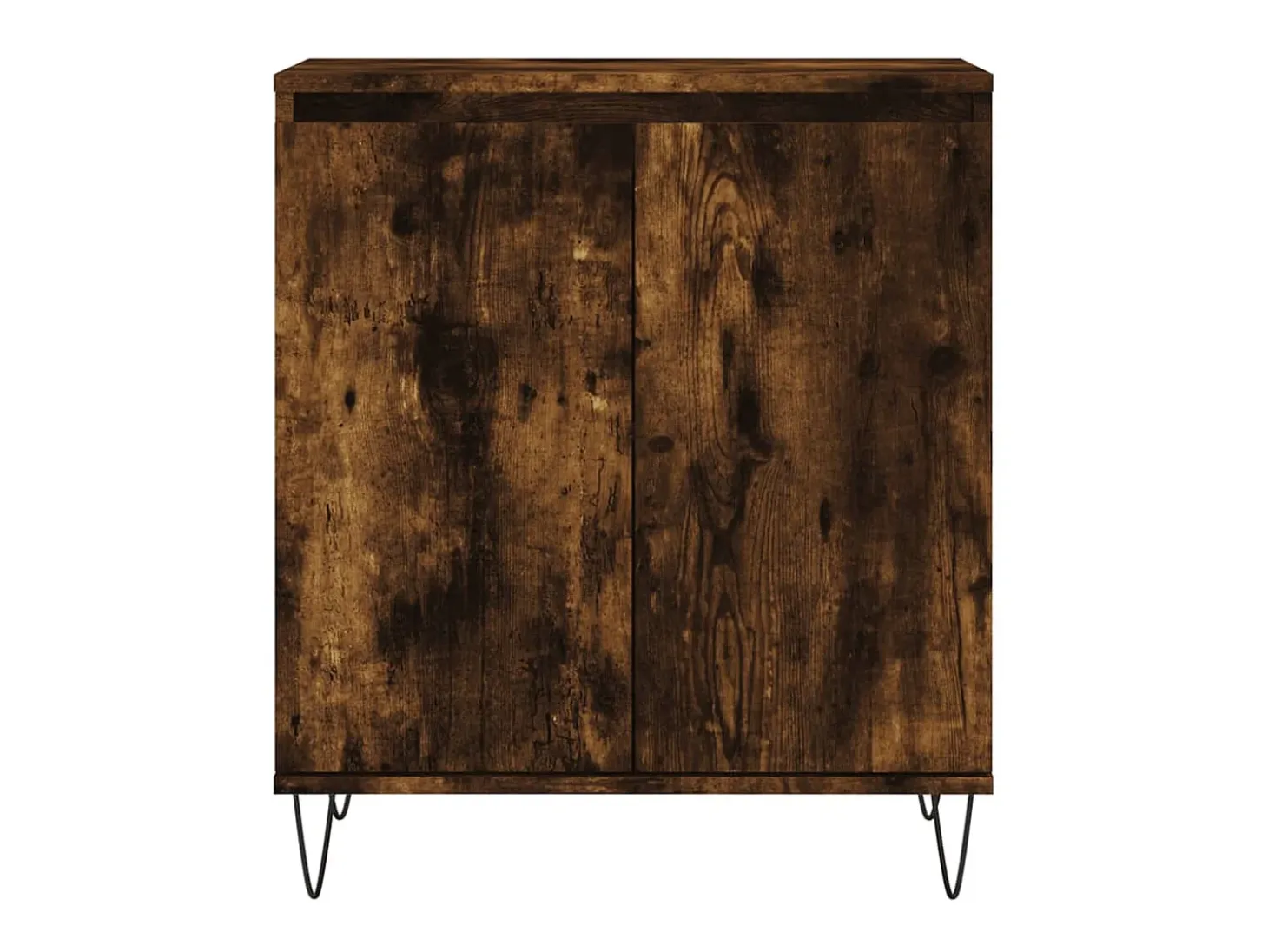 Aparador madera contrachapada color roble ahumado 60x35x70 cm ES57471