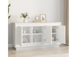 Aparador madera contrachapada blanco 102x35x55 cm ES369904