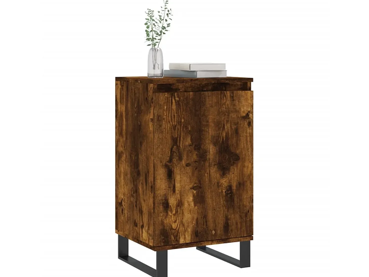 Aparador madera de ingeniería roble ahumado 40x35x70 cm ES67689