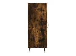 Aparador madera de ingeniería roble ahumado 34,5x34x90 cm