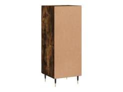 Aparador madera de ingeniería roble ahumado 34,5x34x90 cm